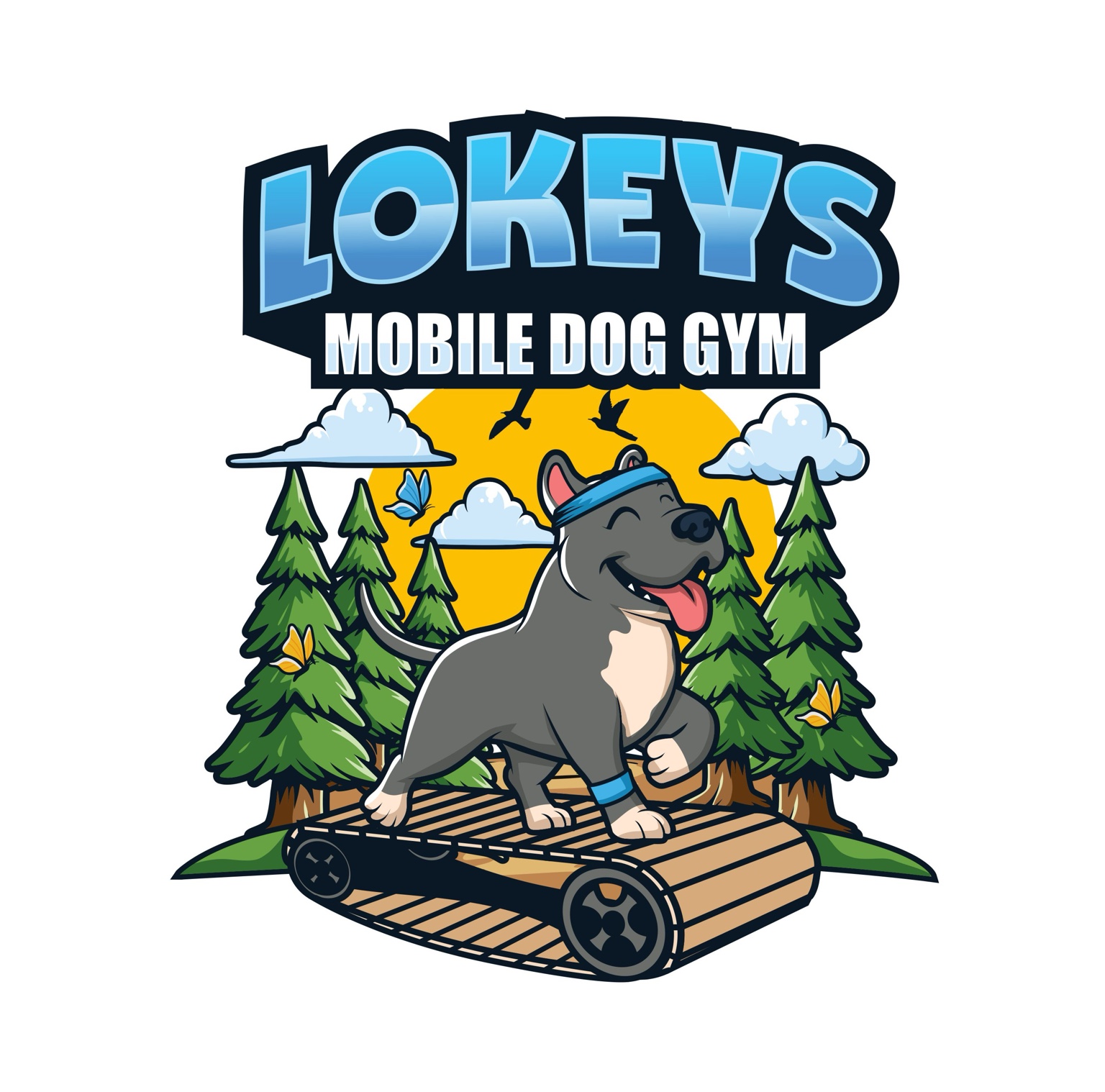 Lokey's Mobile Dog Gym logo